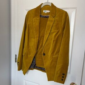 Boden Mustard Yellow Blazer